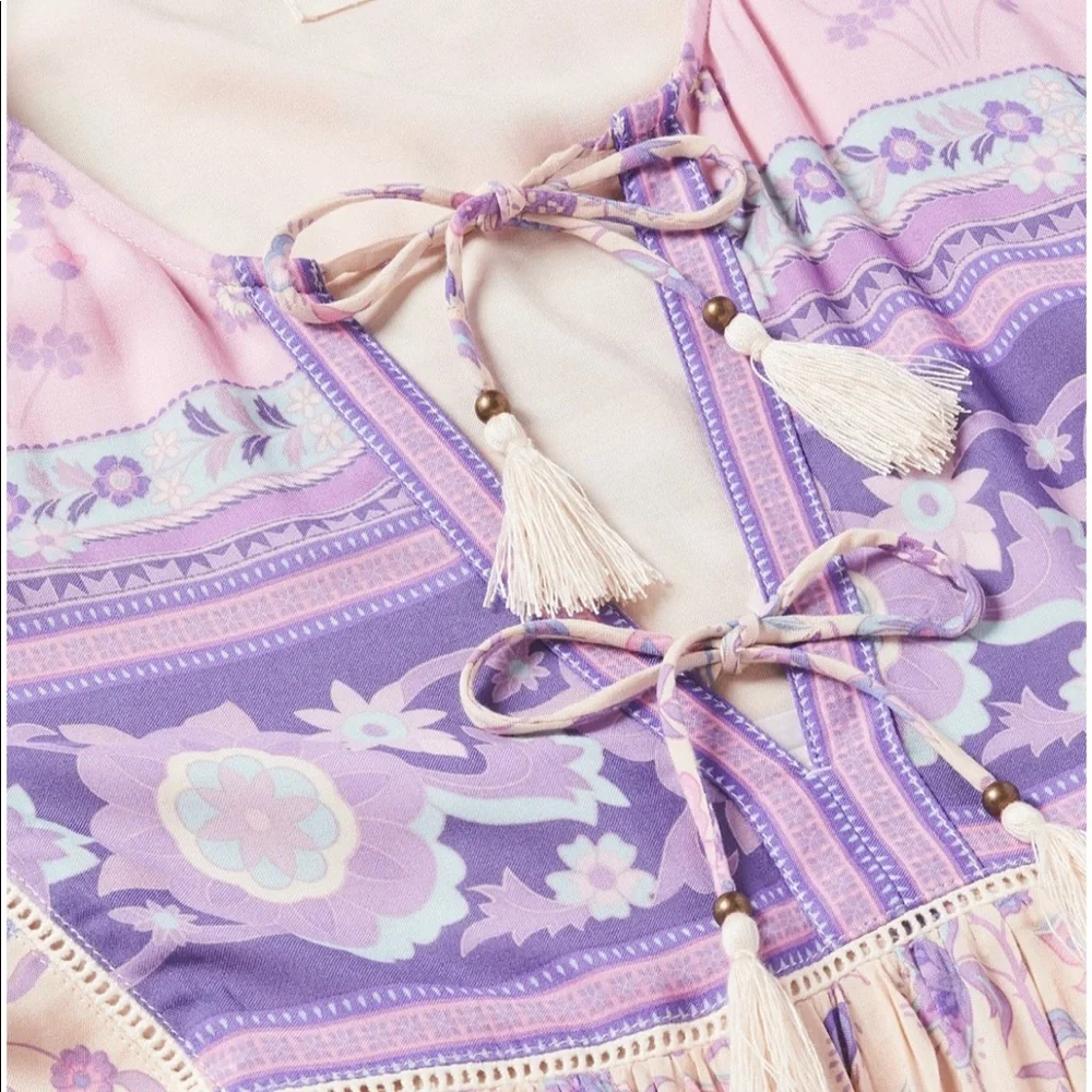 Spell Portobello Road Boho Dress in Lavender - Picture 9 of 13